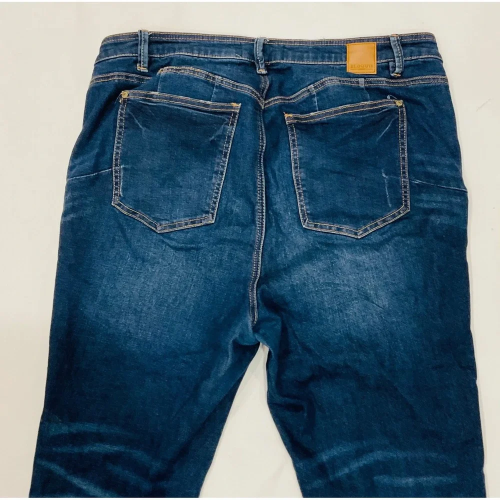 ELOQUII‎ women's denim jeans 16 s distressed 1106137019 regular fit stretchable
